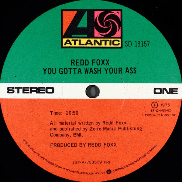 Redd Foxx : You Gotta Wash Your Ass (LP, Album, PR )