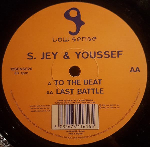 Sharam & Youssef : To The Beat / Last Battle (12")