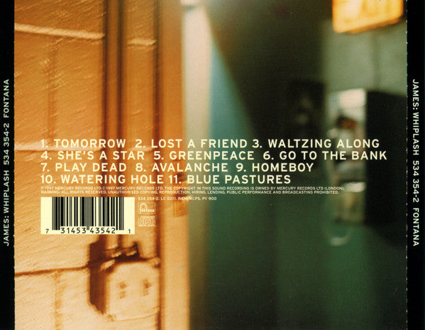 James : Whiplash (CD, Album)