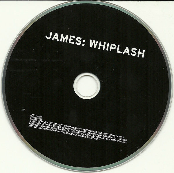 James : Whiplash (CD, Album)
