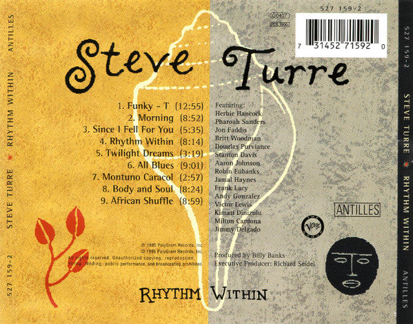 Steve Turre : Rhythm Within (CD, Album)