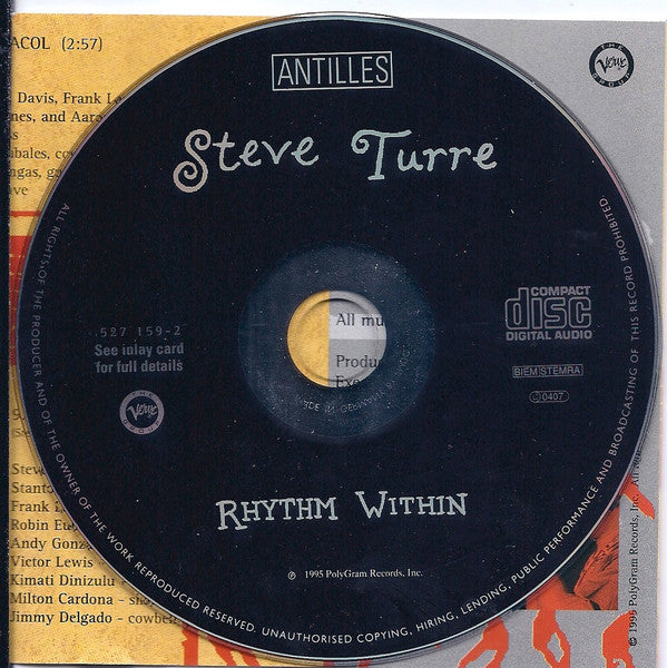 Steve Turre : Rhythm Within (CD, Album)