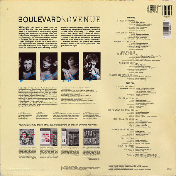 The Boulevard Of Broken Dreams Orchestra : Lonely Avenue (LP, Album)