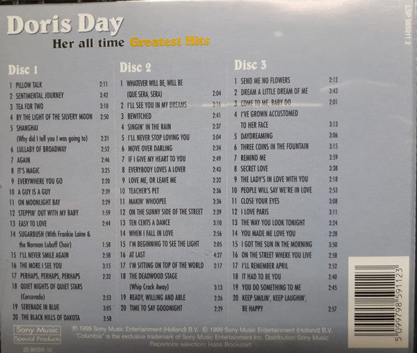 Doris Day : Her All Time Greatest Hits (3xCD, Comp)