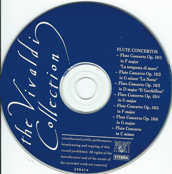 Antonio Vivaldi : Flute Concertos - The Vivaldi Collection (CD)