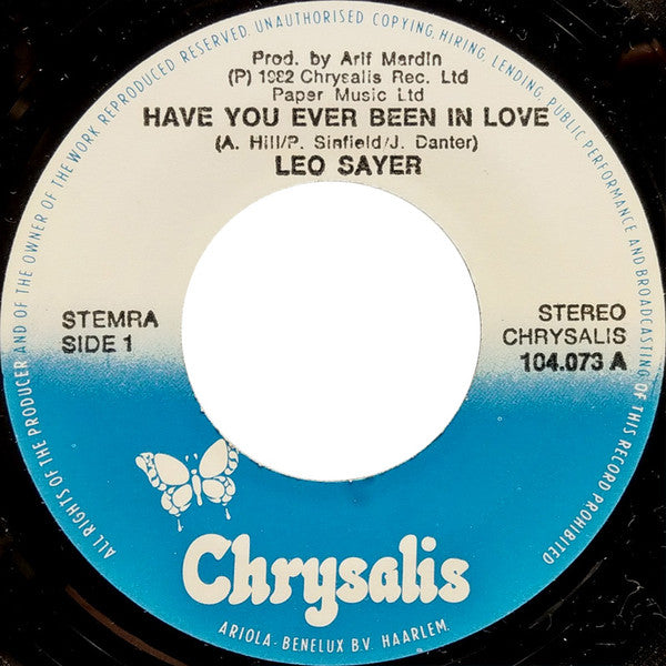 Leo Sayer : Have You Ever Been In Love (7", Single)