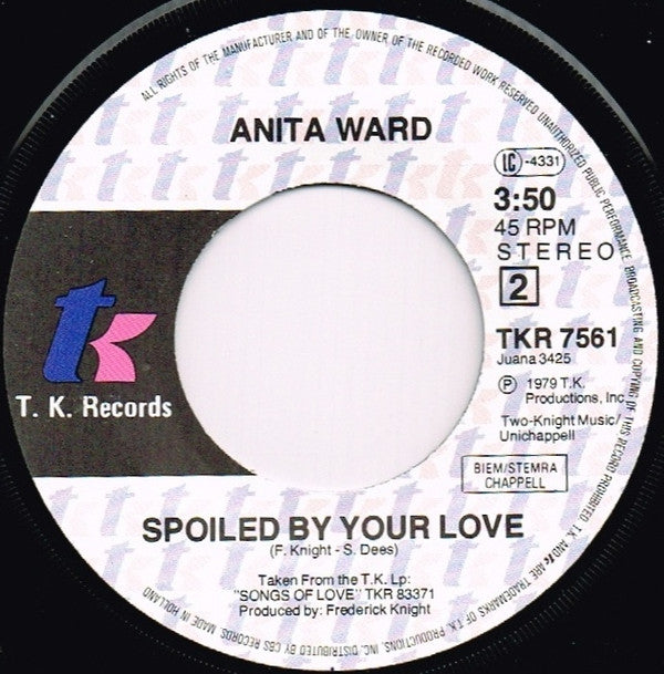 Anita Ward : Don't Drop My Love (7", Single)
