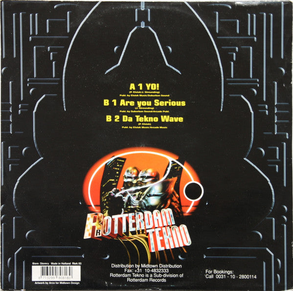 Da Tekno Warriors : Yo! (12")