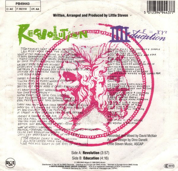 Little Steven : Revolution (7", Single)