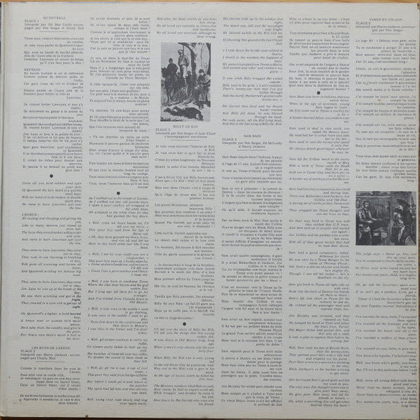 Various : Les Véritables Chansons Des Hors-La-Loi Du Far-West (LP, Album, Comp, Gat)