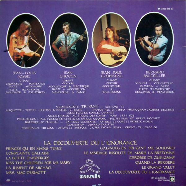 Tri Yann : La Découverte Ou L'ignorance (LP, Album)