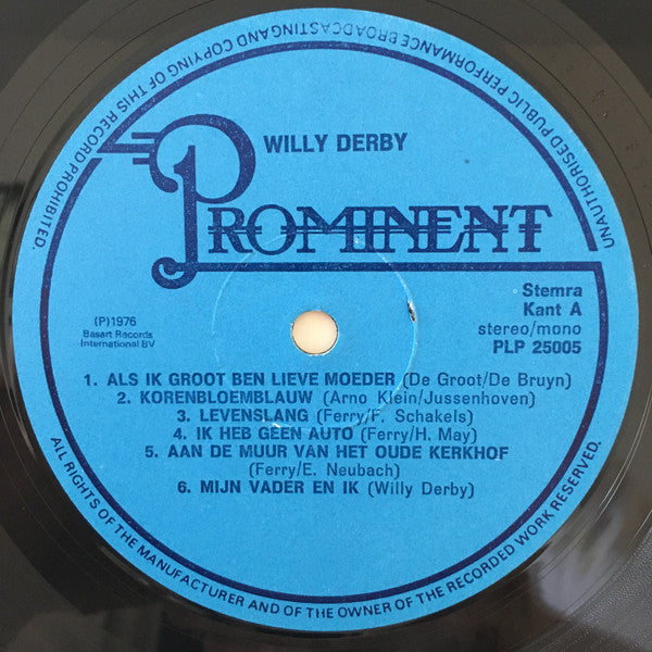 Willy Derby : Willy Derby (LP, Comp)