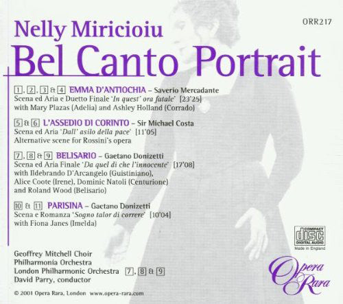 Nelly Miricioiu, David Parry : Bel Canto Portrait (CD, Album + Box)