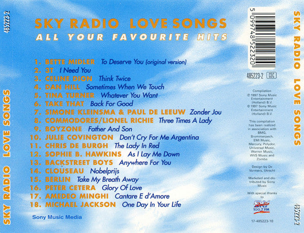 Various : Sky Radio Love Songs (CD, Comp)