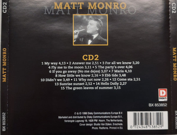 Matt Monro : Original Gold Volume 2 (CD, Album, Comp)