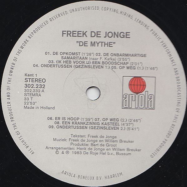 Freek de Jonge : De Mythe (2xLP, Album, Gat)