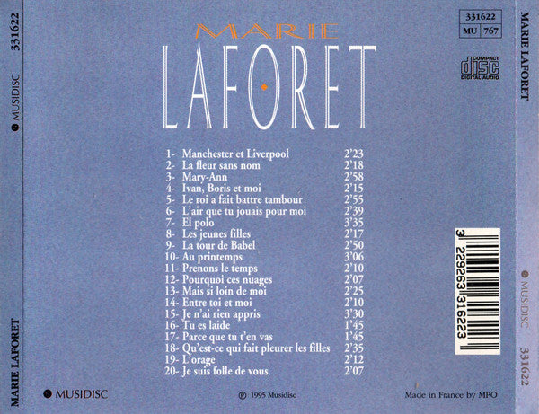 Marie Laforêt : Manchester Et Liverpool (CD, Comp)