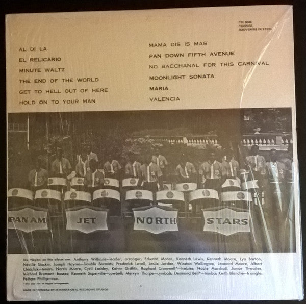 Pan Am Jet North Stars Steelband : Souvenirs In Steel (LP, Album, RE)