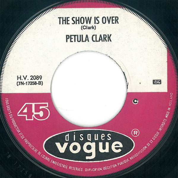 Petula Clark : This Is My Song  (7", Single, Ora)