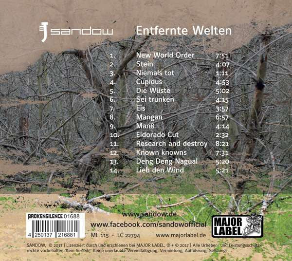 Sandow : Entfernte Welten (CD, Album)