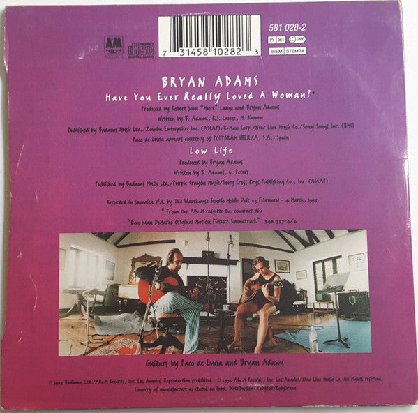 Bryan Adams : Have You Ever Really Loved A Woman? (CD, Single, Car)