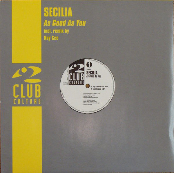 Secilia : As Good As You (12")