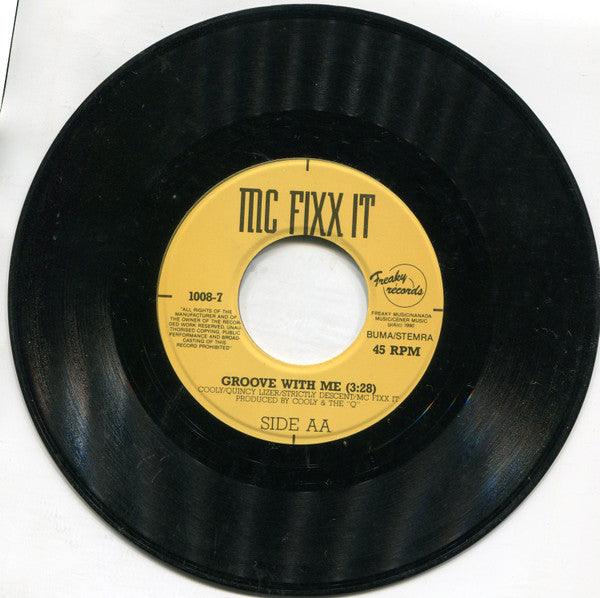 MC Fixx It : Rock The Discotex / Groove With Me (7")