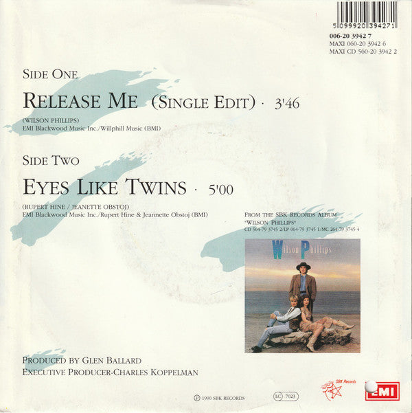 Wilson Phillips : Release Me (7", Single)
