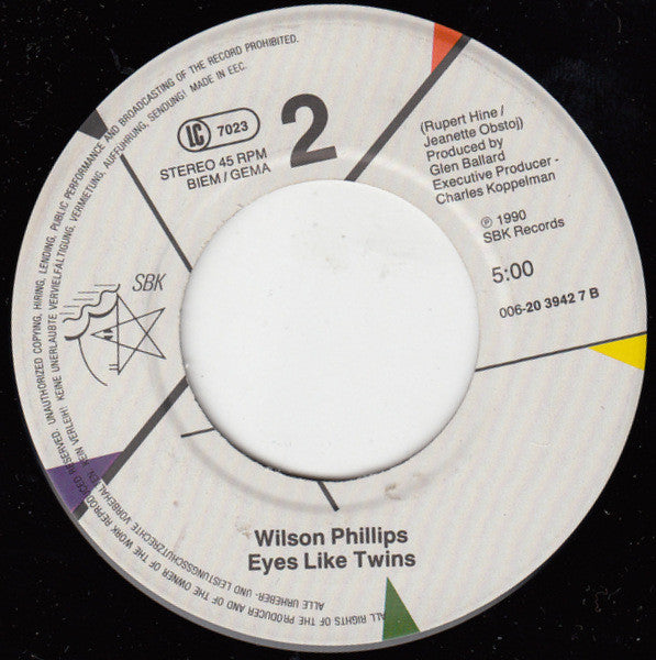 Wilson Phillips : Release Me (7", Single)