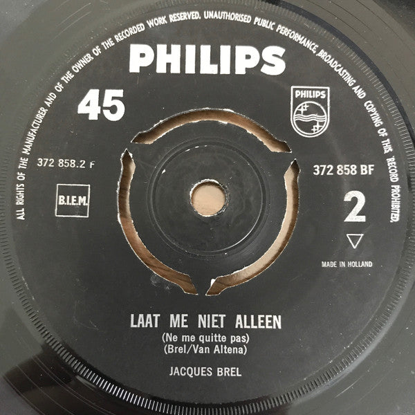 Jacques Brel : Marieke / Laat Me Niet Alleen (Ne Me Quitte Pas) (7", Single, Bla)