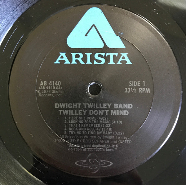 Dwight Twilley Band : Twilley Don't Mind (LP, Album, San)