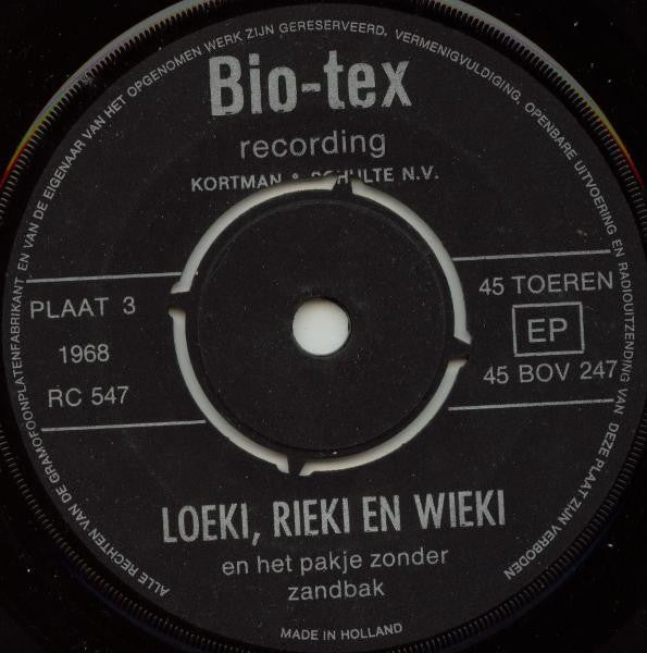No Artist : Loeki, Rieki En Wieki - Plaat 3 (7", EP)
