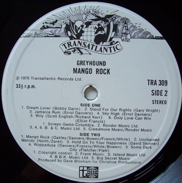 Greyhound (4) : Mango Rock (LP, Album)