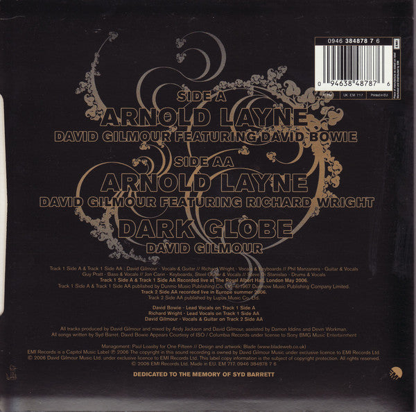 David Gilmour, David Bowie, Richard Wright : Arnold Layne (7", Single)