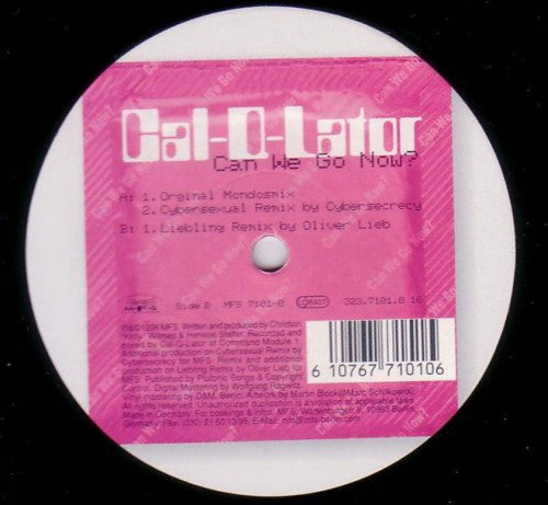 Cal-Q-Lator : Can We Go Now? (12")