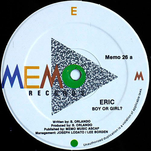 Eric : Boy Or Girl? (12")