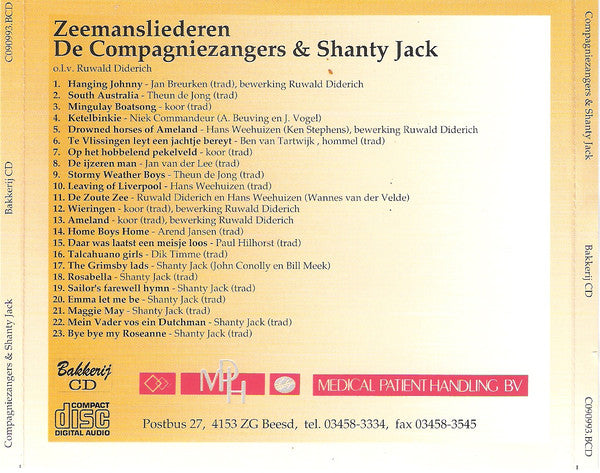 Compagniezangers & Shanty Jack : In The Shadow Of The Mainsail (Zeemansliederen) (CD)