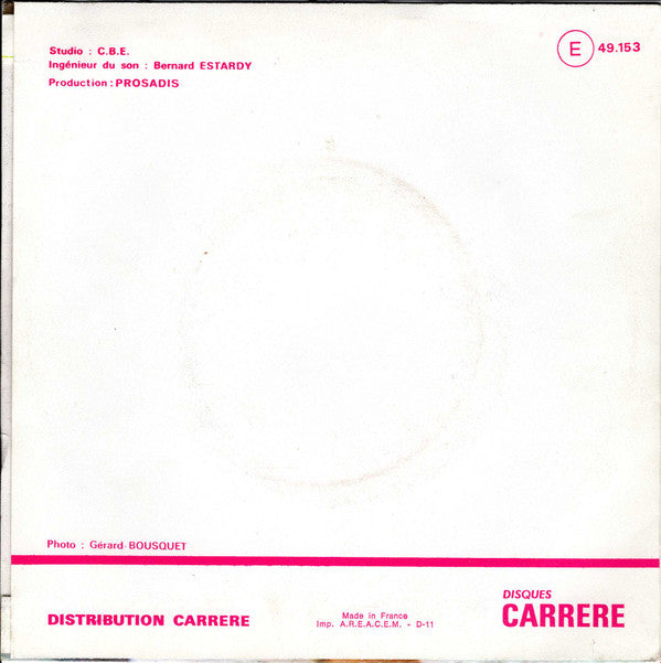 Sacha Distel : Pour Une Nuit Avec Toi (Silverboy) (7", Single)