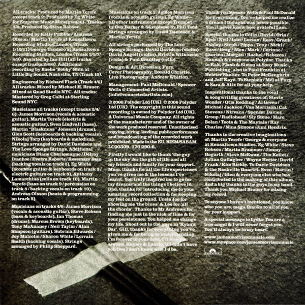 James Morrison (2) : Undiscovered (CD, Album)