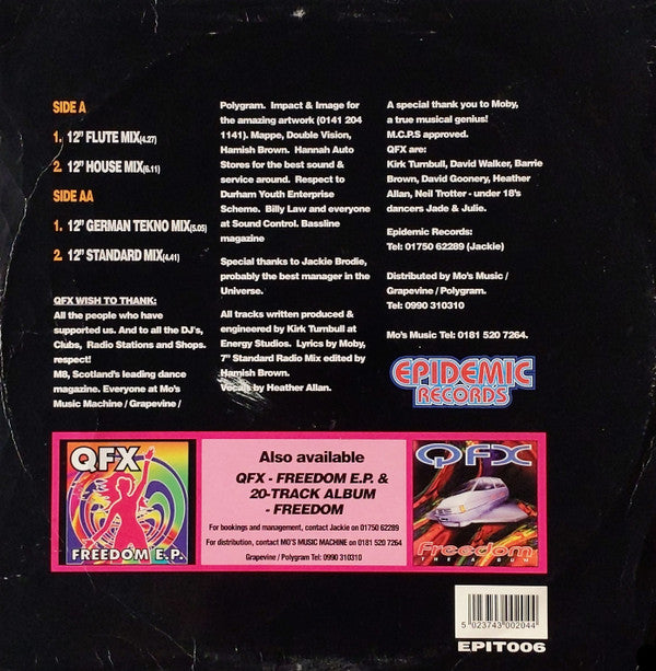 QFX : Every Time You Touch Me (12", Single, Ltd, Num, Neo)