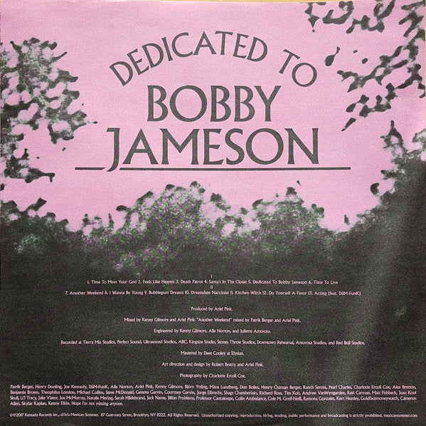 Ariel Pink : Dedicated To Bobby Jameson (LP, Album, Dlx, Ltd + 12", S/Sided, Ltd, Pic)