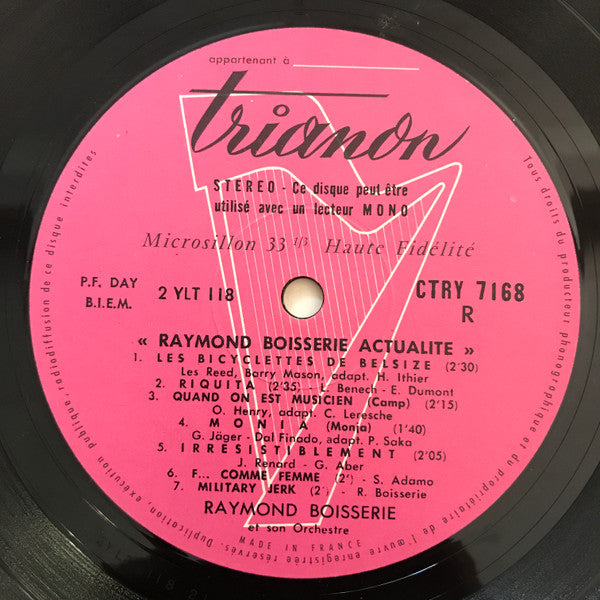 Raymond Boisserie Et Son Orchestre : "Raymond Boisserie Actualité" (LP, Mono)