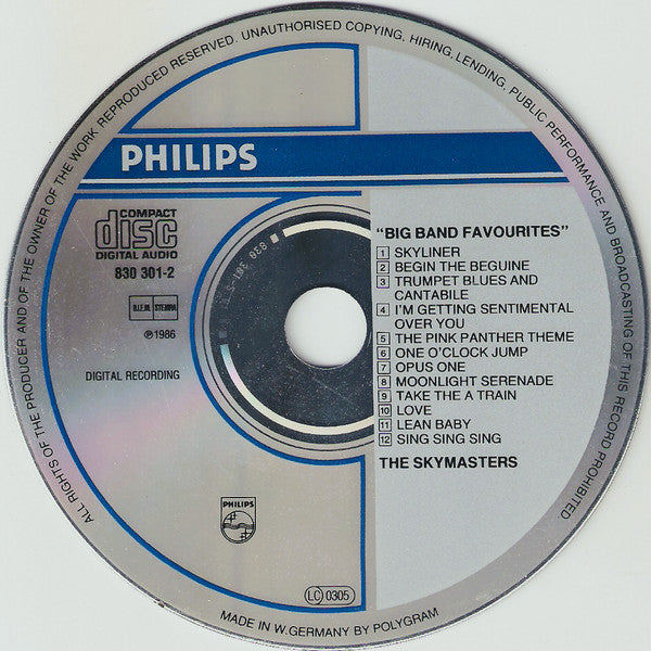 The Skymasters : Big Band Favourites (CD, Album, RE)