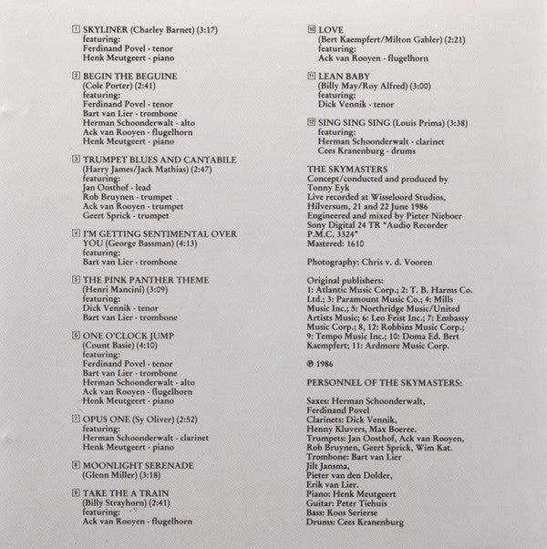 The Skymasters : Big Band Favourites (CD, Album, RE)