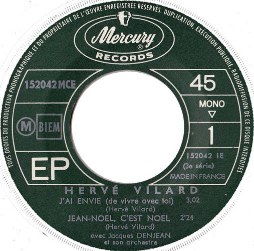 Hervé Vilard : Fais-la Rire (7", EP, Mono)