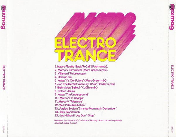Marco V : Electro Trance (CD, Mixed)