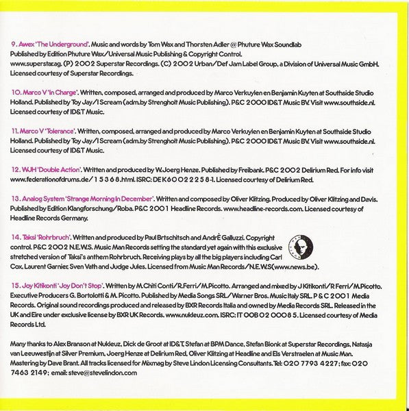 Marco V : Electro Trance (CD, Mixed)