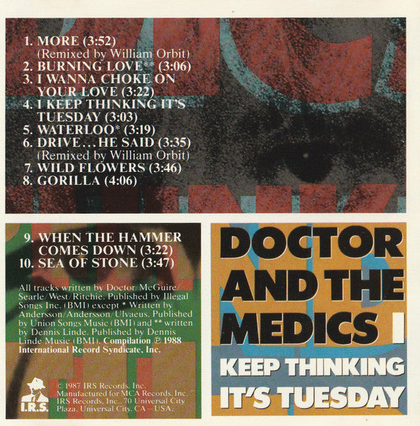 Doctor & The Medics : I Keep Thinking It's Tuesday (CD, Album)