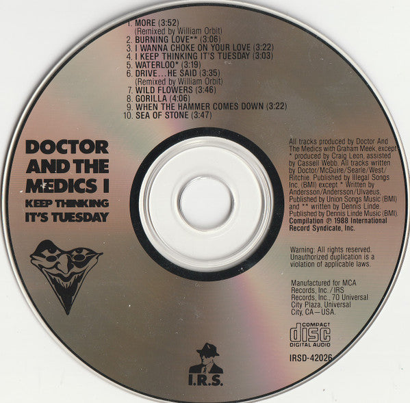 Doctor & The Medics : I Keep Thinking It's Tuesday (CD, Album)