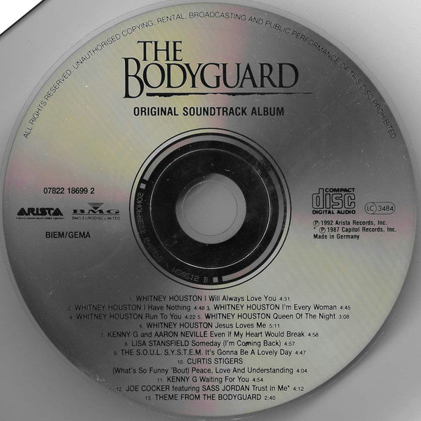 Various : The Bodyguard (Original Soundtrack Album) (CD, Album, RE)